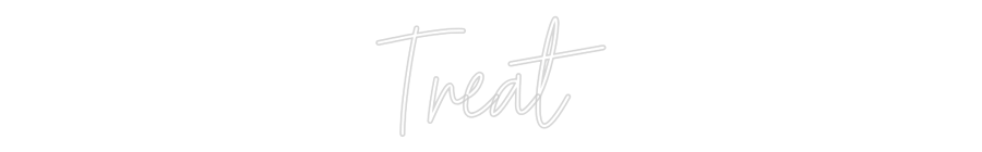 Custom Neon Text - Treat