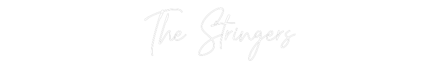 Custom Neon Text - The Stringers