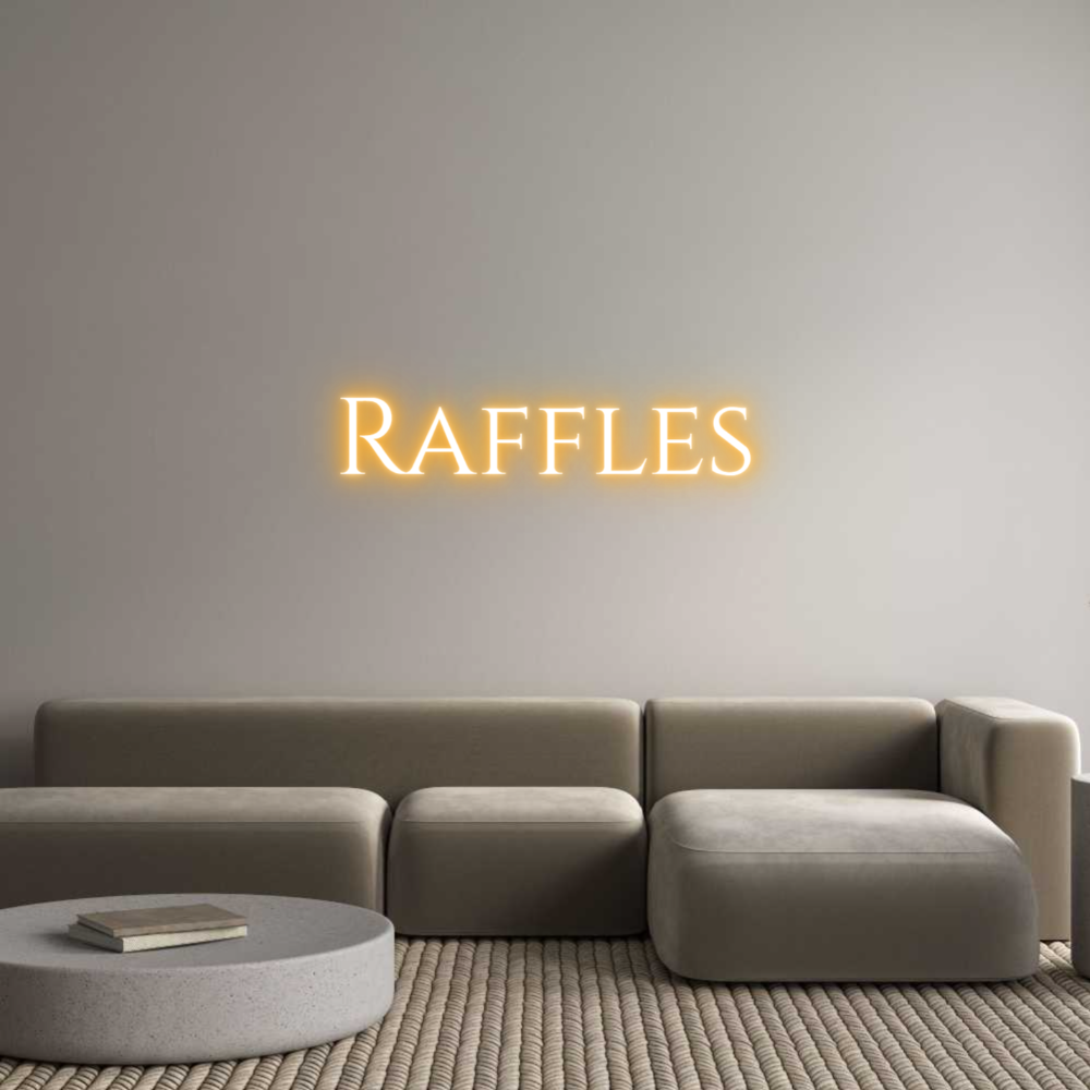 Custom Neon Text - Raffles