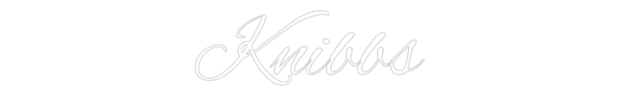 Custom Neon Text - Knibbs