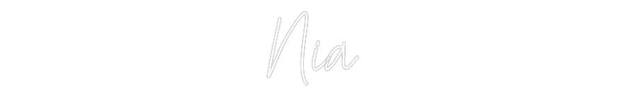 Custom Neon Text - Nia