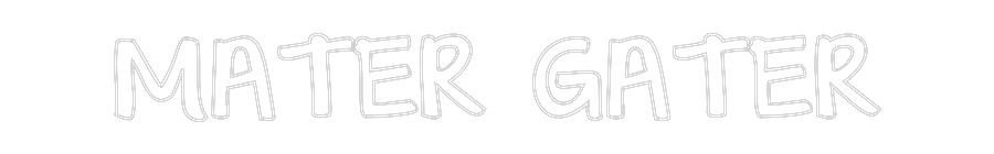 Custom Neon Text - MATER GATER