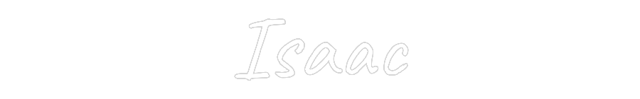 Custom Neon Text - Isaac