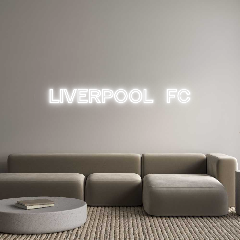 Custom Neon Text - Liverpool fc