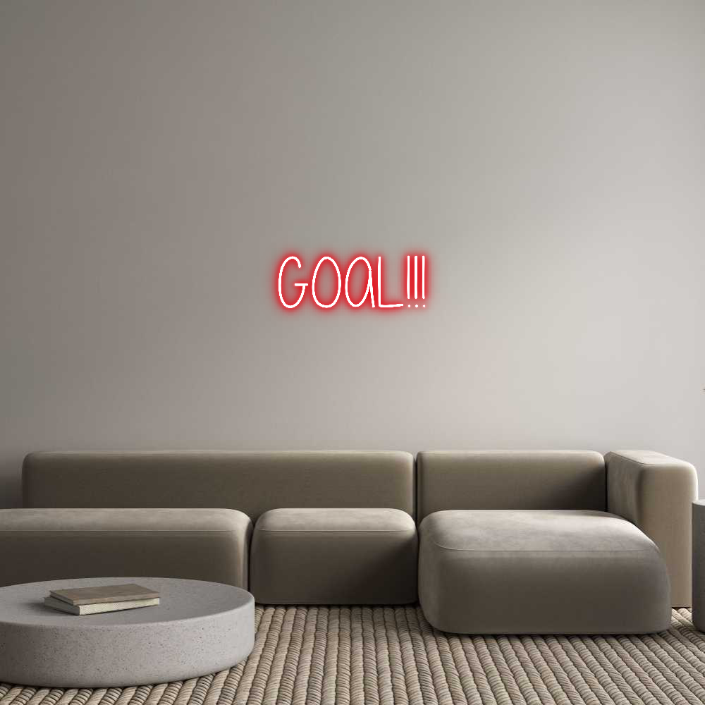 Custom Neon Text - GOAL!!!