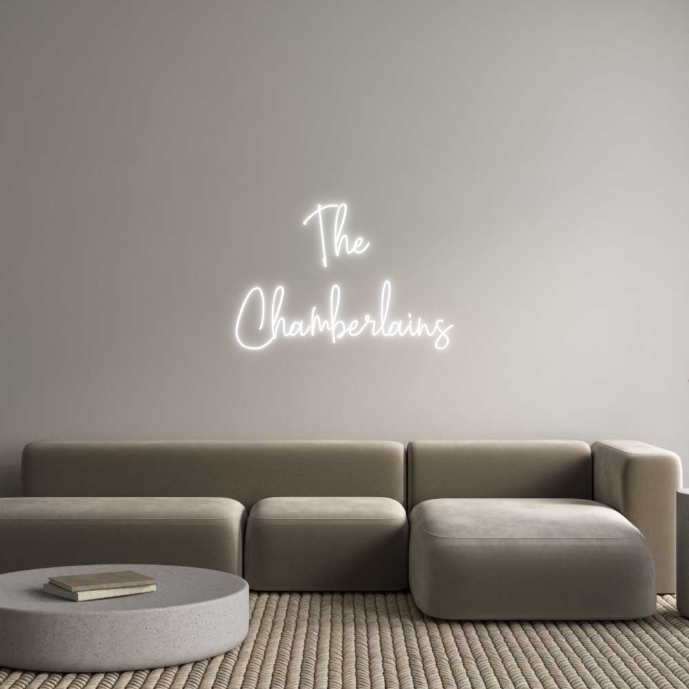Custom Neon Text - The
Chamber...
