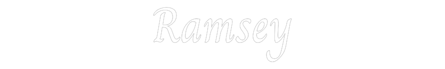Custom Neon Text - Ramsey