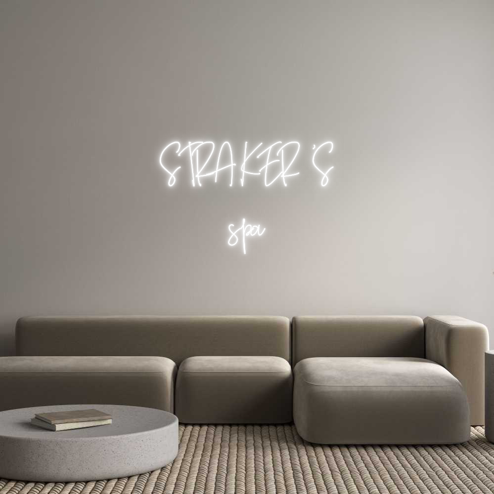 Custom Neon Text - STRAKER’S
spa