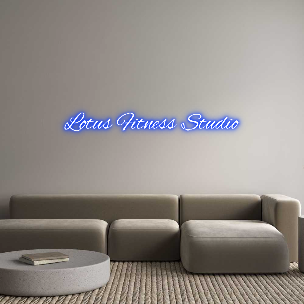 Custom Neon Text - Lotus Fitness...
