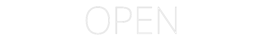 Custom Neon Text - OPEN