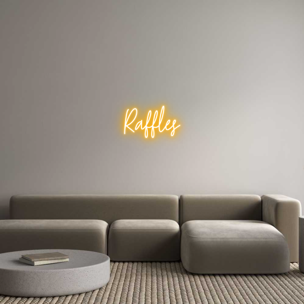 Custom Neon Text - Raffles
