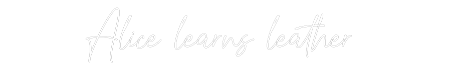 Custom Neon Text - Alice learns ...