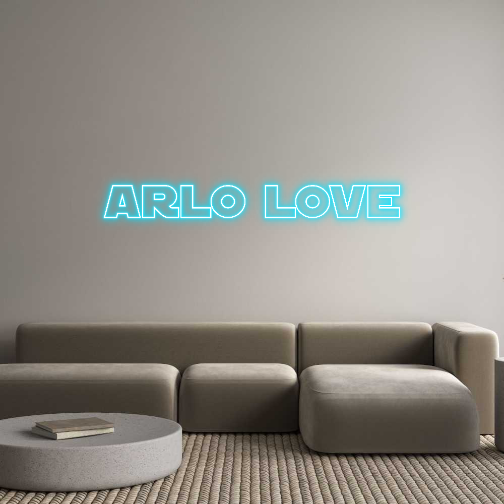 Custom Neon Text - Arlo Love