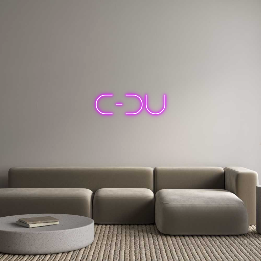 Custom Neon Text - C-DU