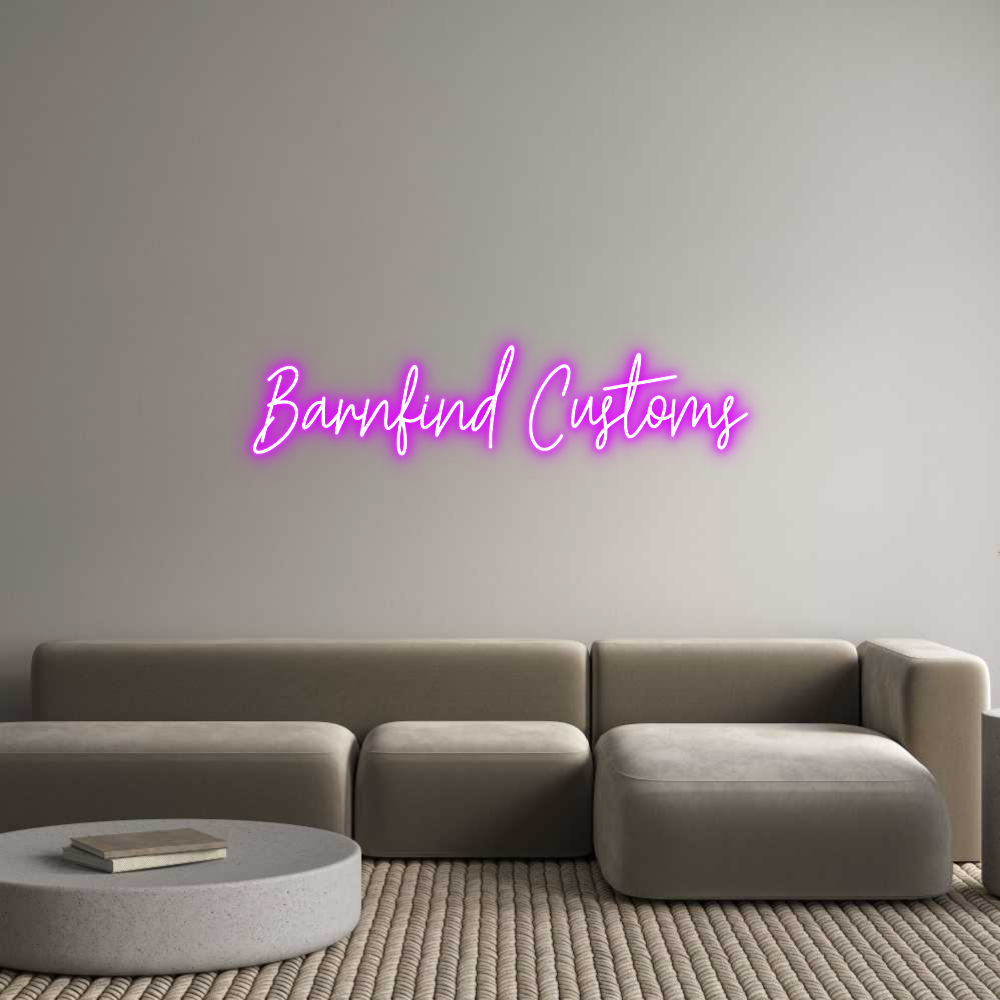 Custom Neon Text - Barnfind Cust...