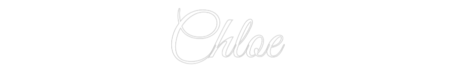 Custom Neon Text - Chloe