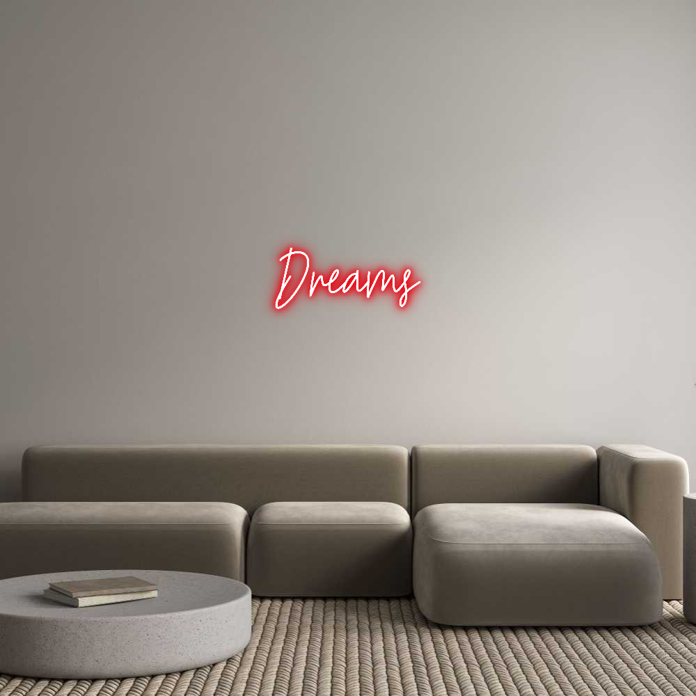 Custom Neon Text - Dreams