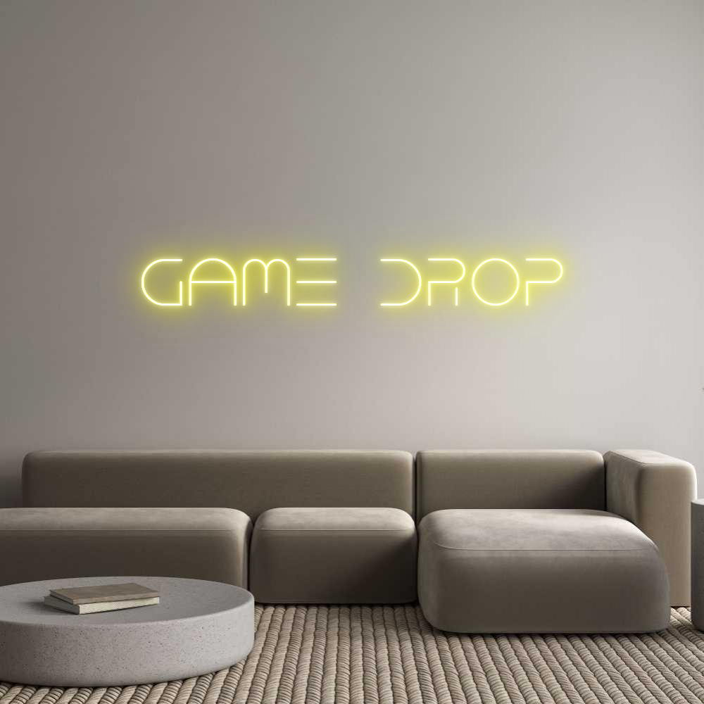 Custom Neon Text - GaMe Drop