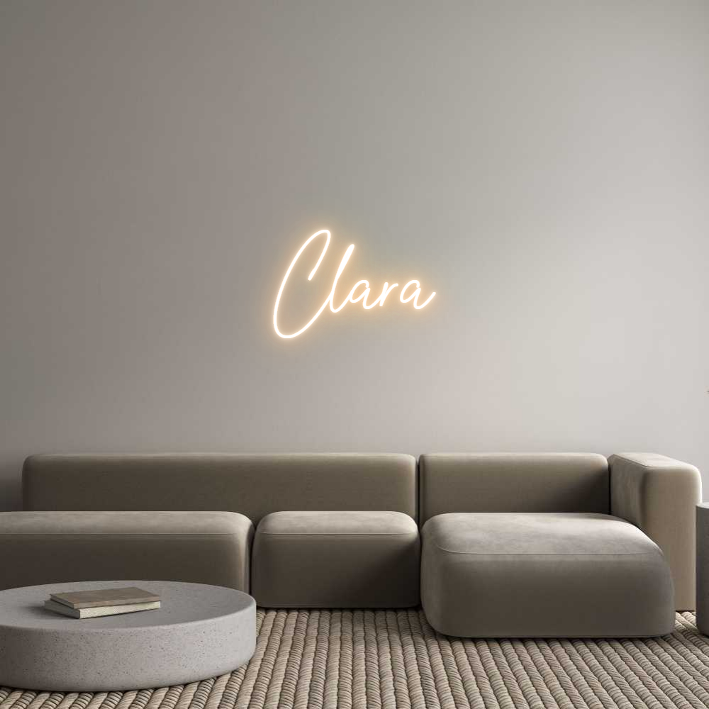 Custom Neon Text - Clara