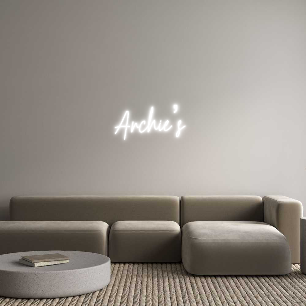 Custom Neon Text - Archie’s