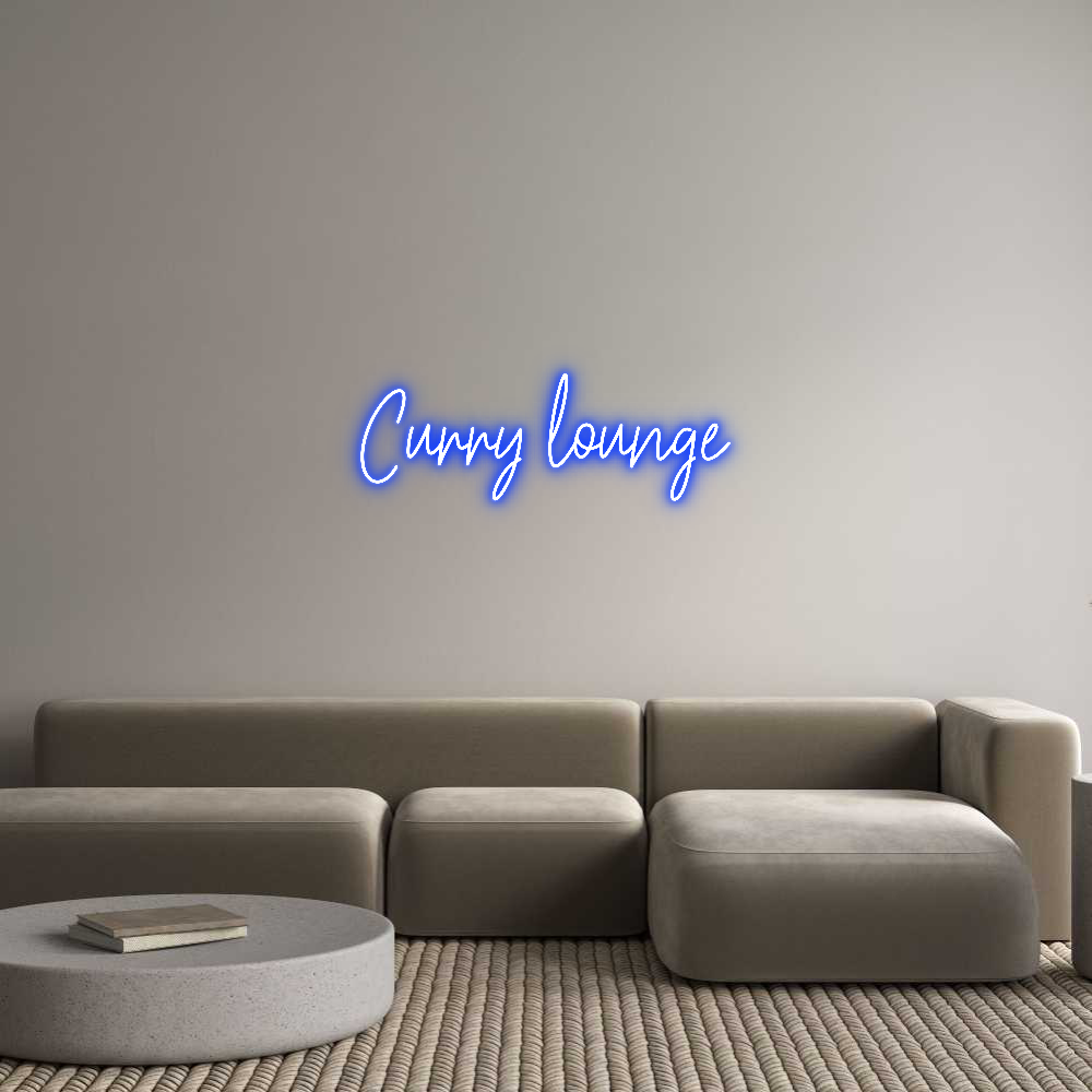 Custom Neon Text - Curry lounge