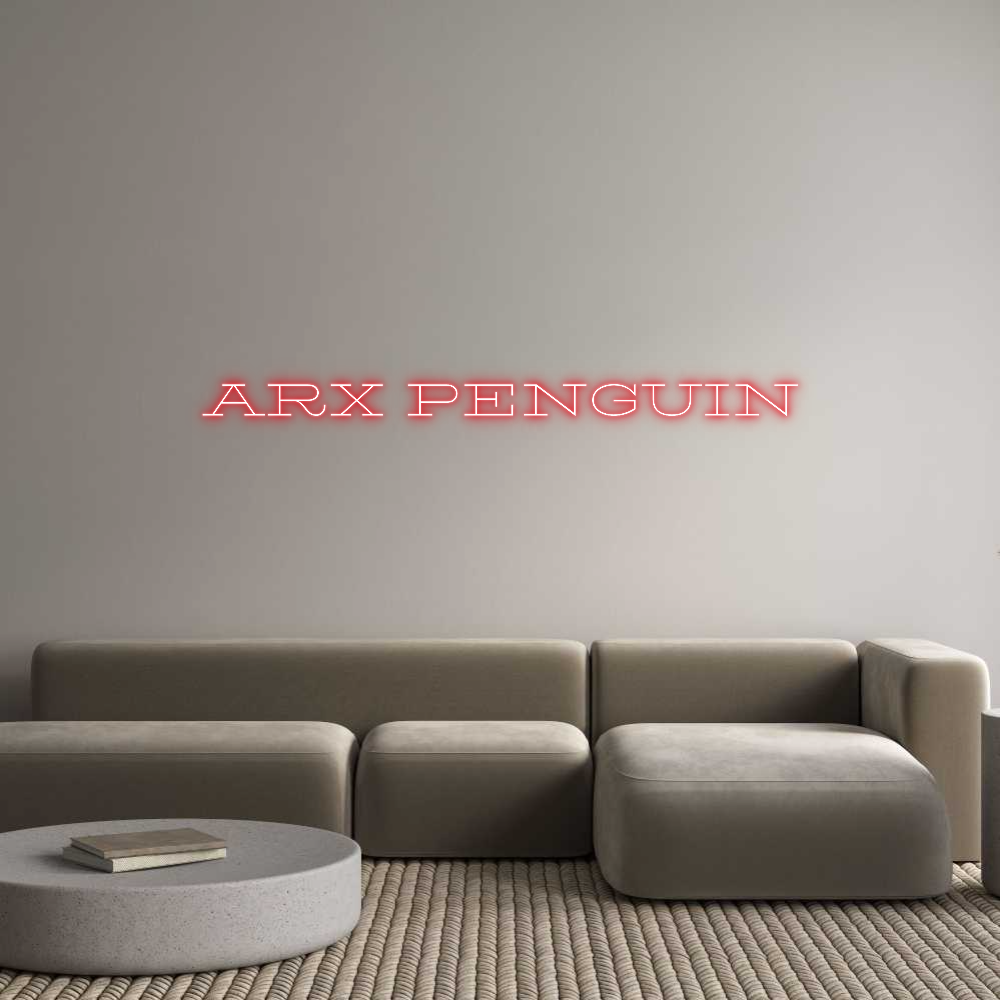 Custom Neon Text - ARX PENGUIN