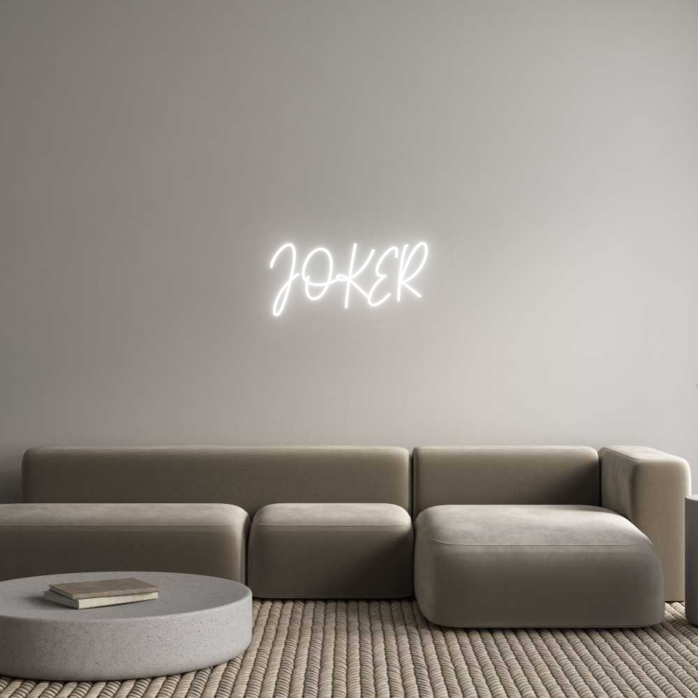 Custom Neon Text - JOKER