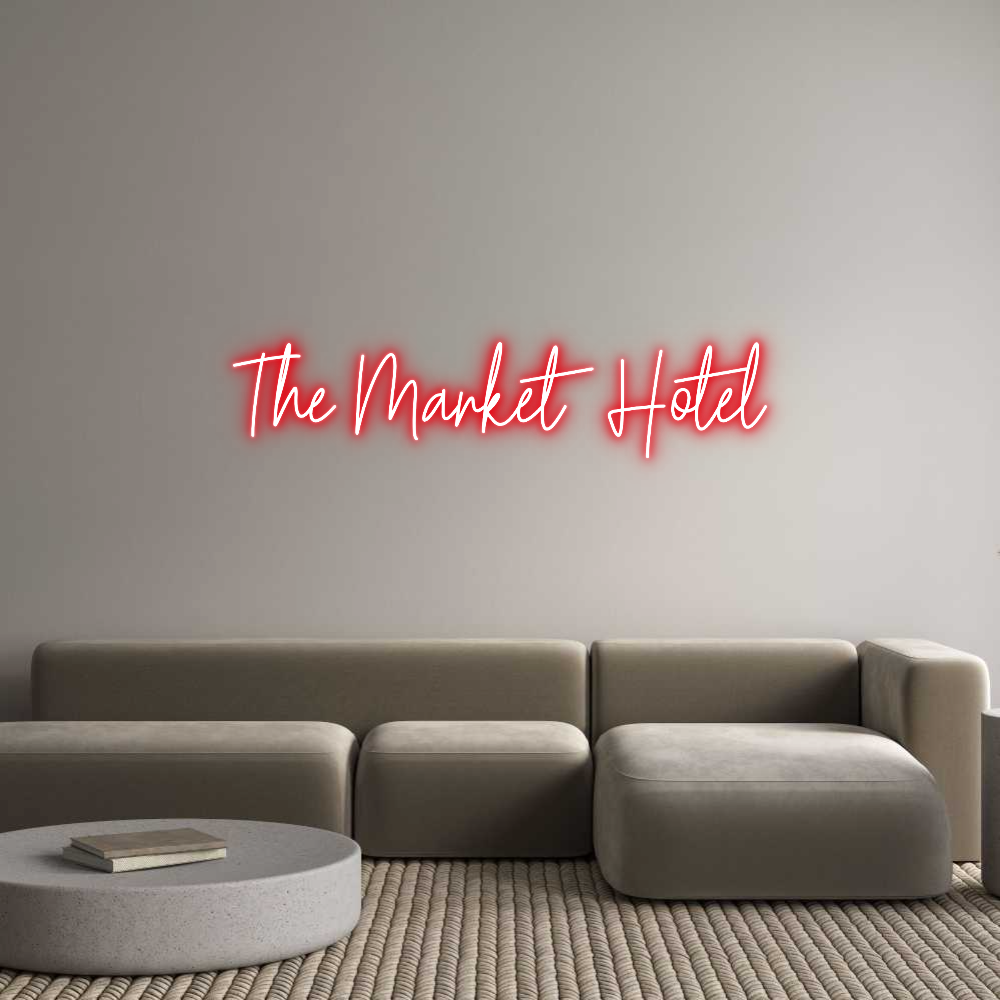 Custom Neon Text - The Market Ho...
