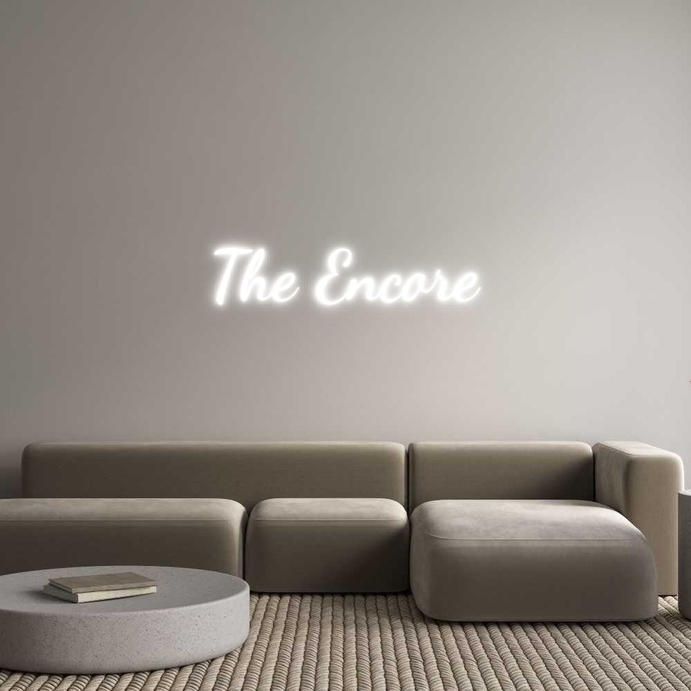 Custom Neon Text - The Encore