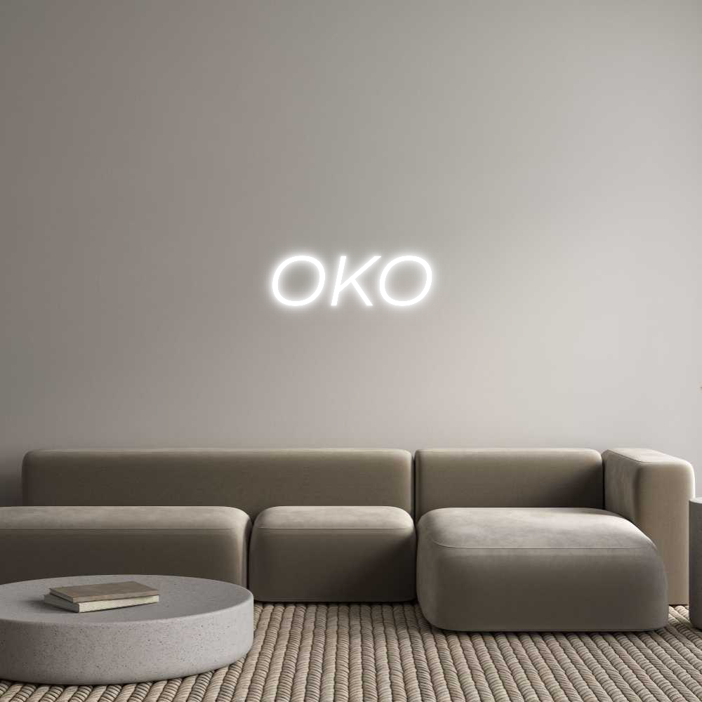 Custom Neon Text - OKO