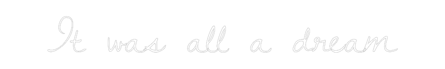 Custom Neon Text - It was all a ...