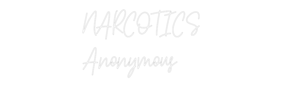 Custom Neon Text - NARCOTICS
An...