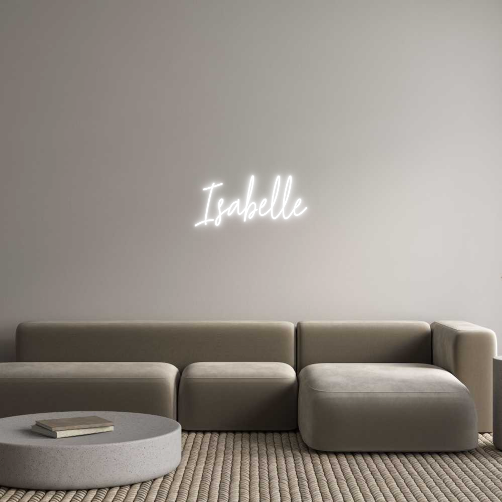 Custom Neon Text - Isabelle