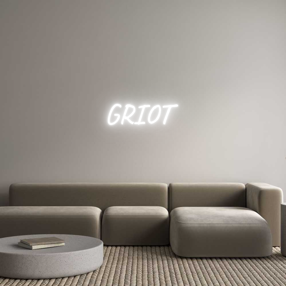 Custom Neon Text - GRIOT
