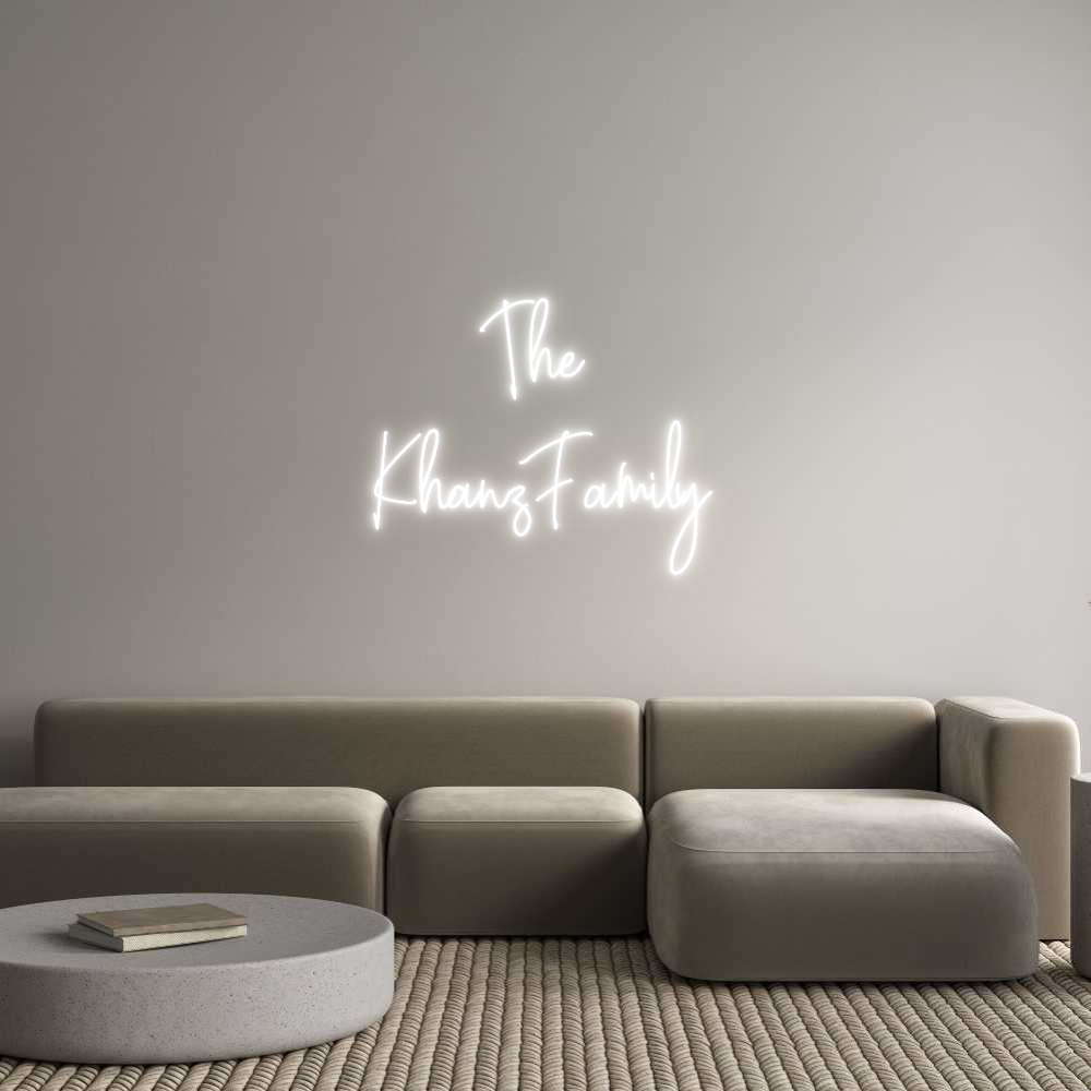 Custom Neon Text- The
Khanz F...