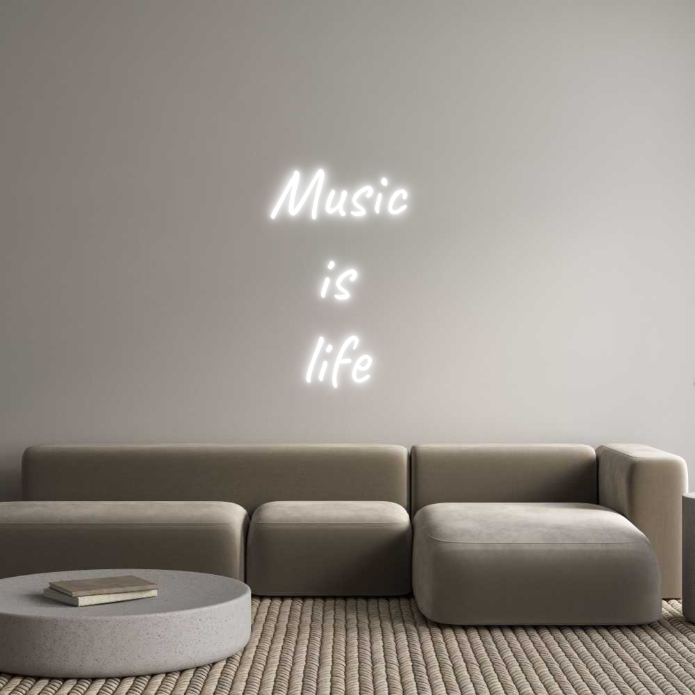 Custom Neon Text - Music
is
...