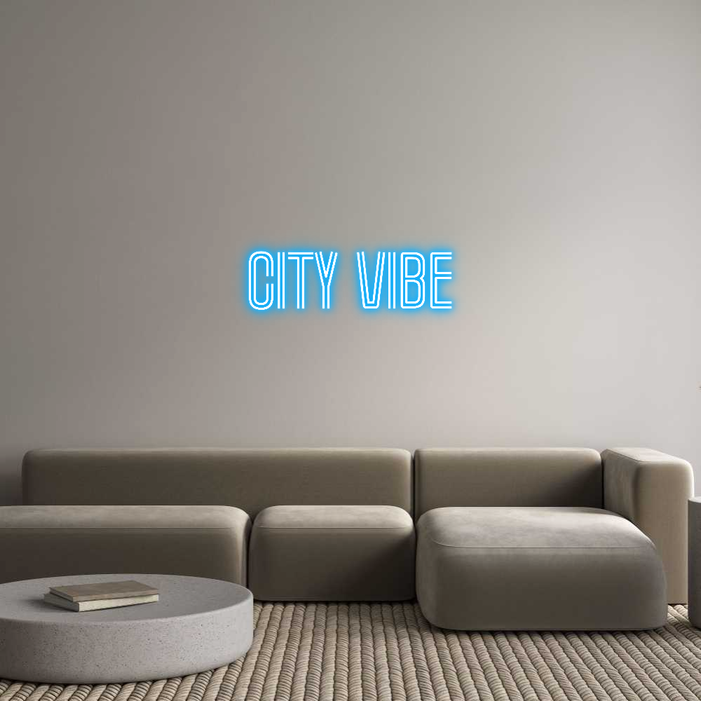 Custom Neon Text - City Vibe