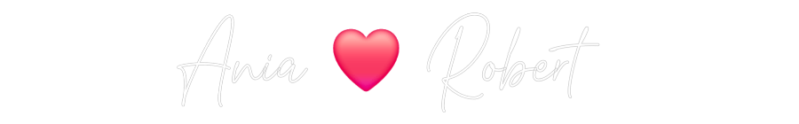 Custom Neon Text - Ania ❤️ Robert