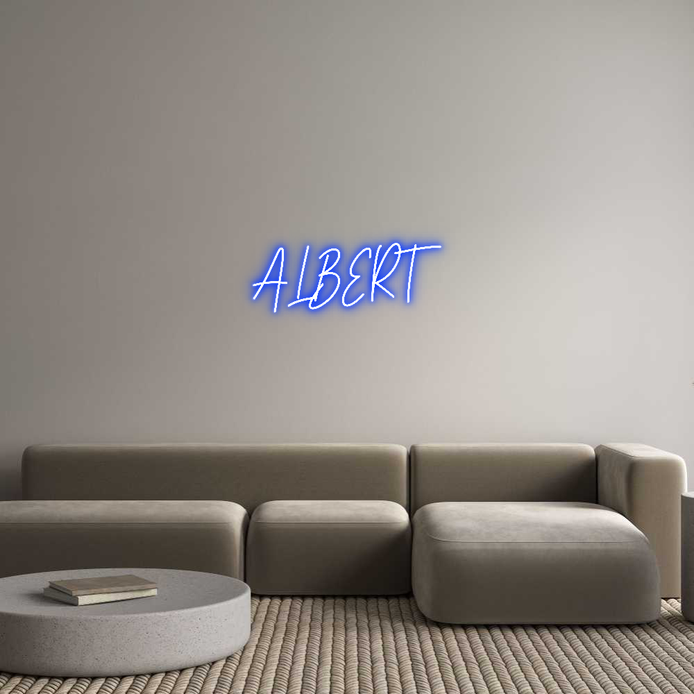 Custom Neon Text - ALBERT
