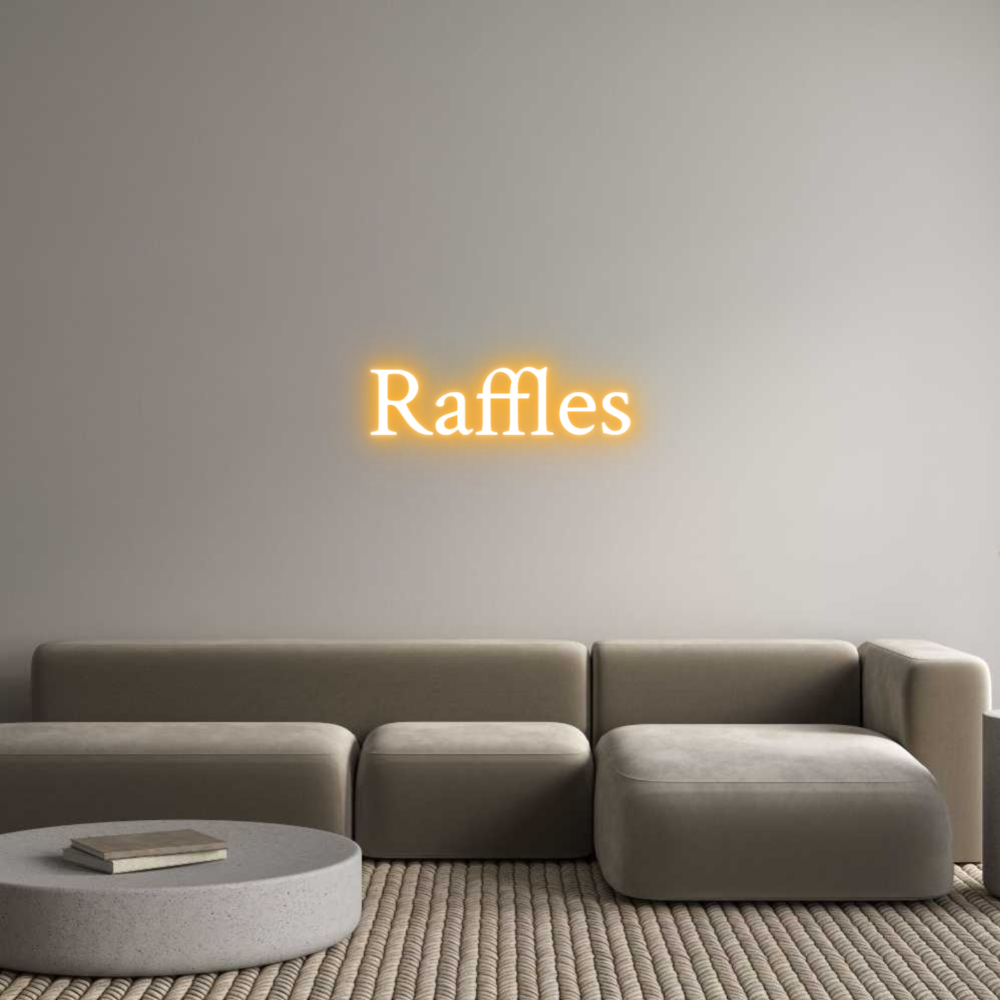 Custom Neon Text - Raffles