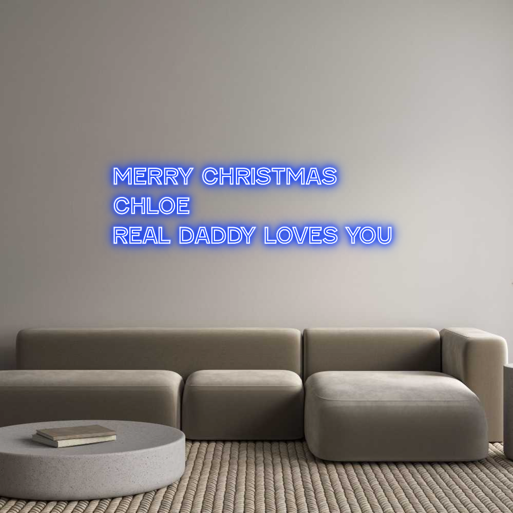 Custom Neon Text - Merry Christm...
