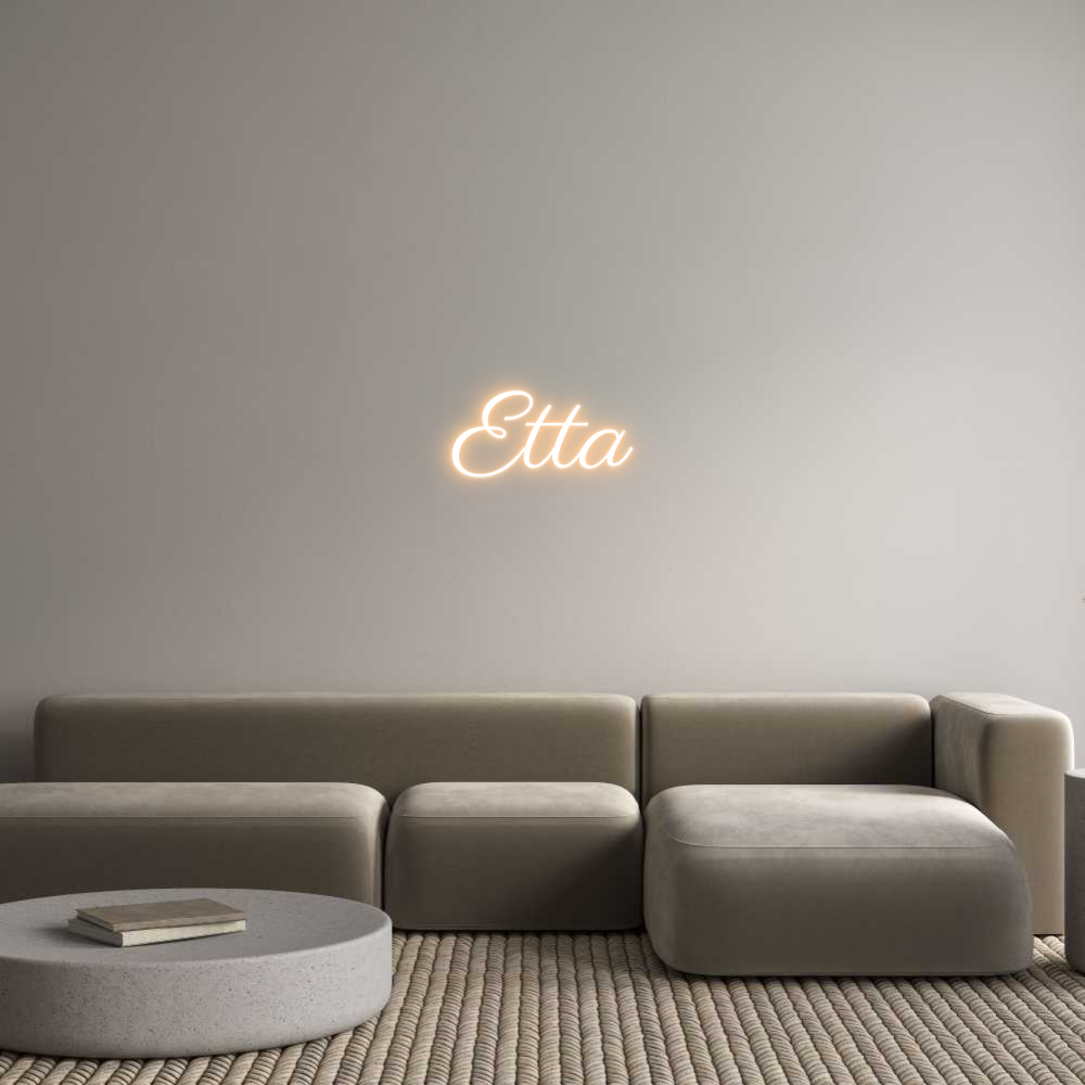 Custom Neon Text - Etta