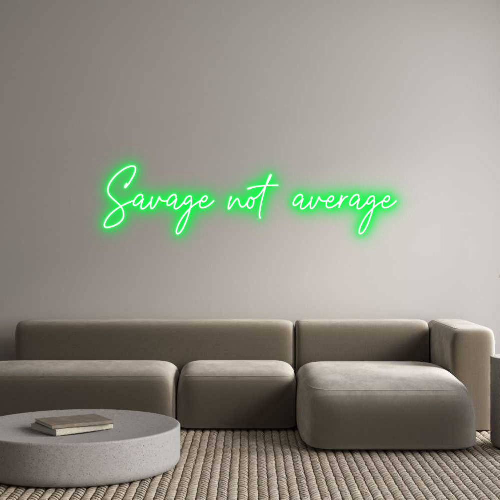 Custom Neon Text - Savage not av...