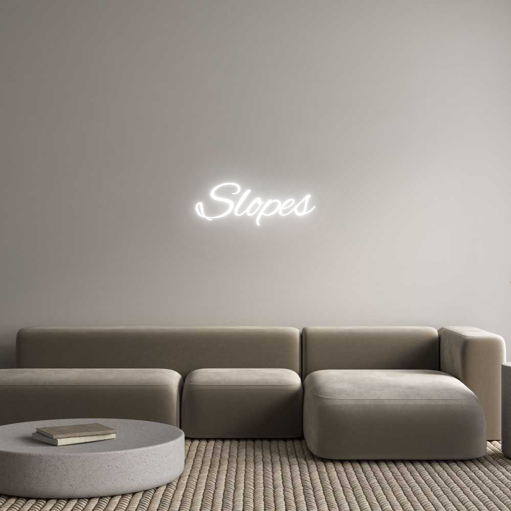 Custom Neon Text - Slopes