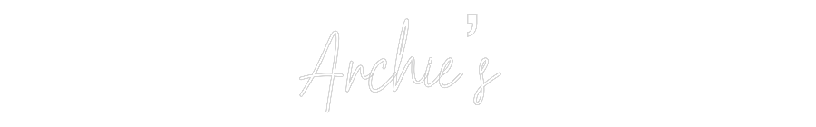 Custom Neon Text - Archie’s