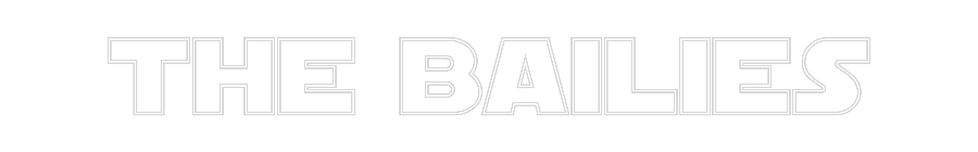 Custom Neon Text - The Bailies