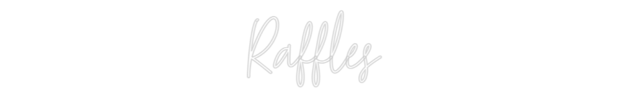 Custom Neon Text - Raffles