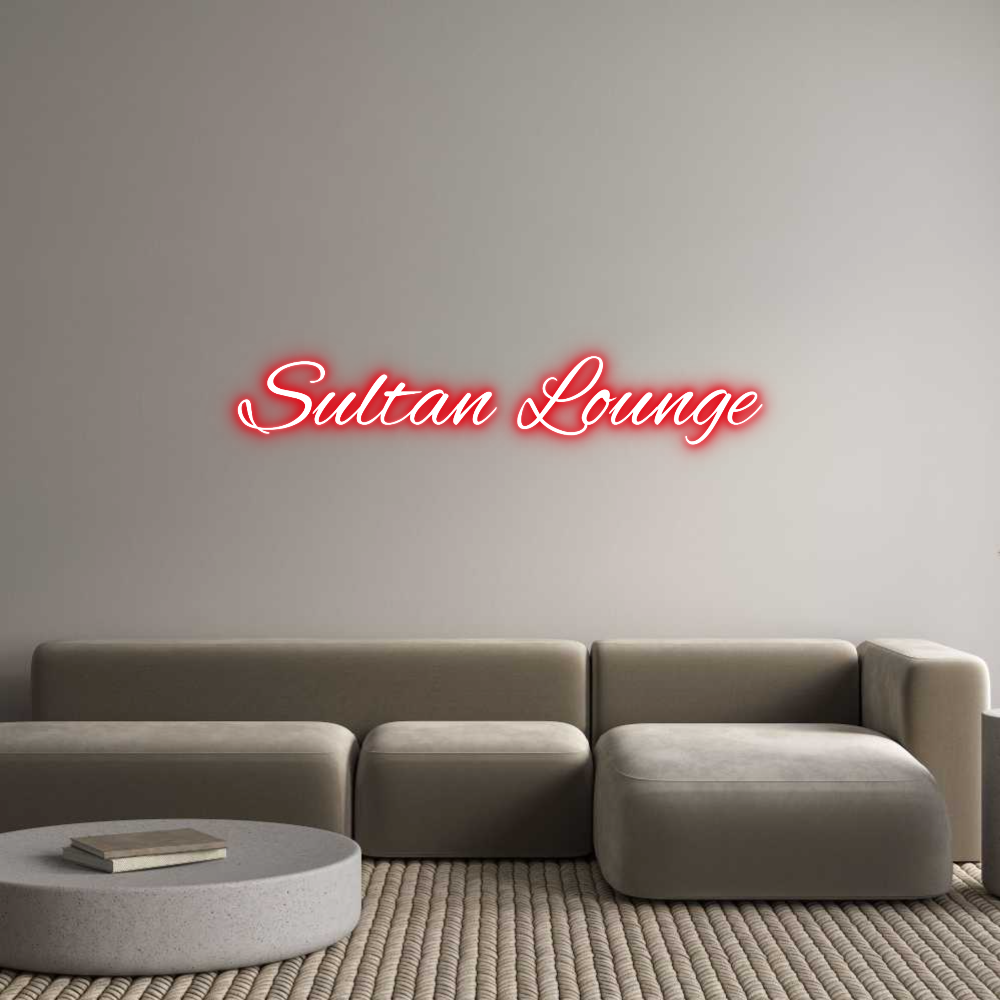 Custom Neon Text - Sultan Lounge