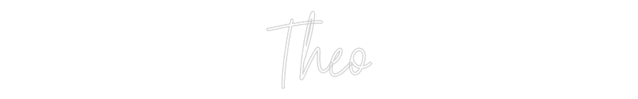 Custom Neon Text - Theo