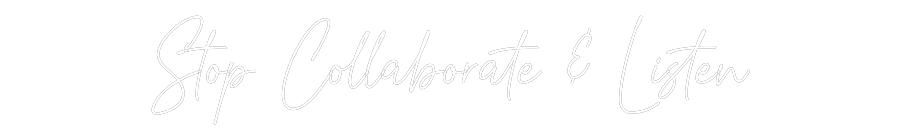 Custom Neon Text - Stop Collabor...